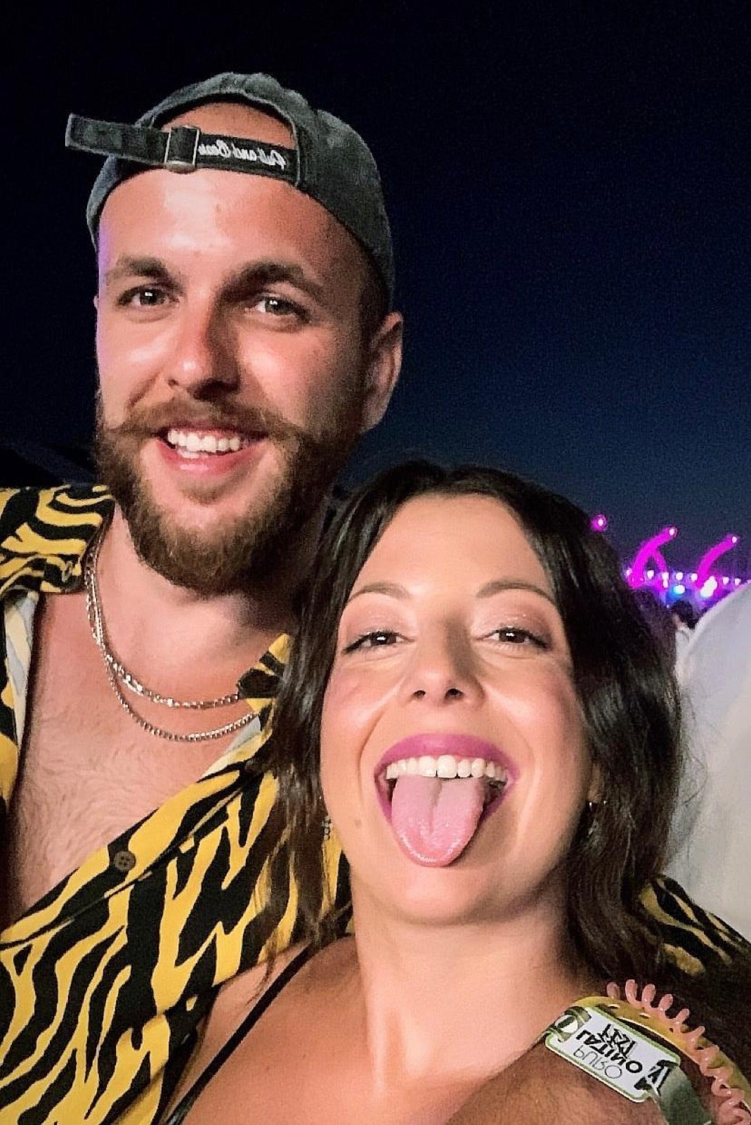 Irene y Andrés en un festival